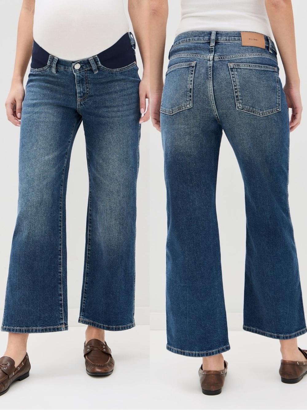 DL1961 Drue Maternity Straight Leg Ankle Jeans